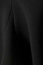 Black - Mid-Rise Bell-Shaped Midi Skirt - 5