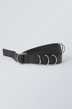 Black - D-Ring Belt - 0