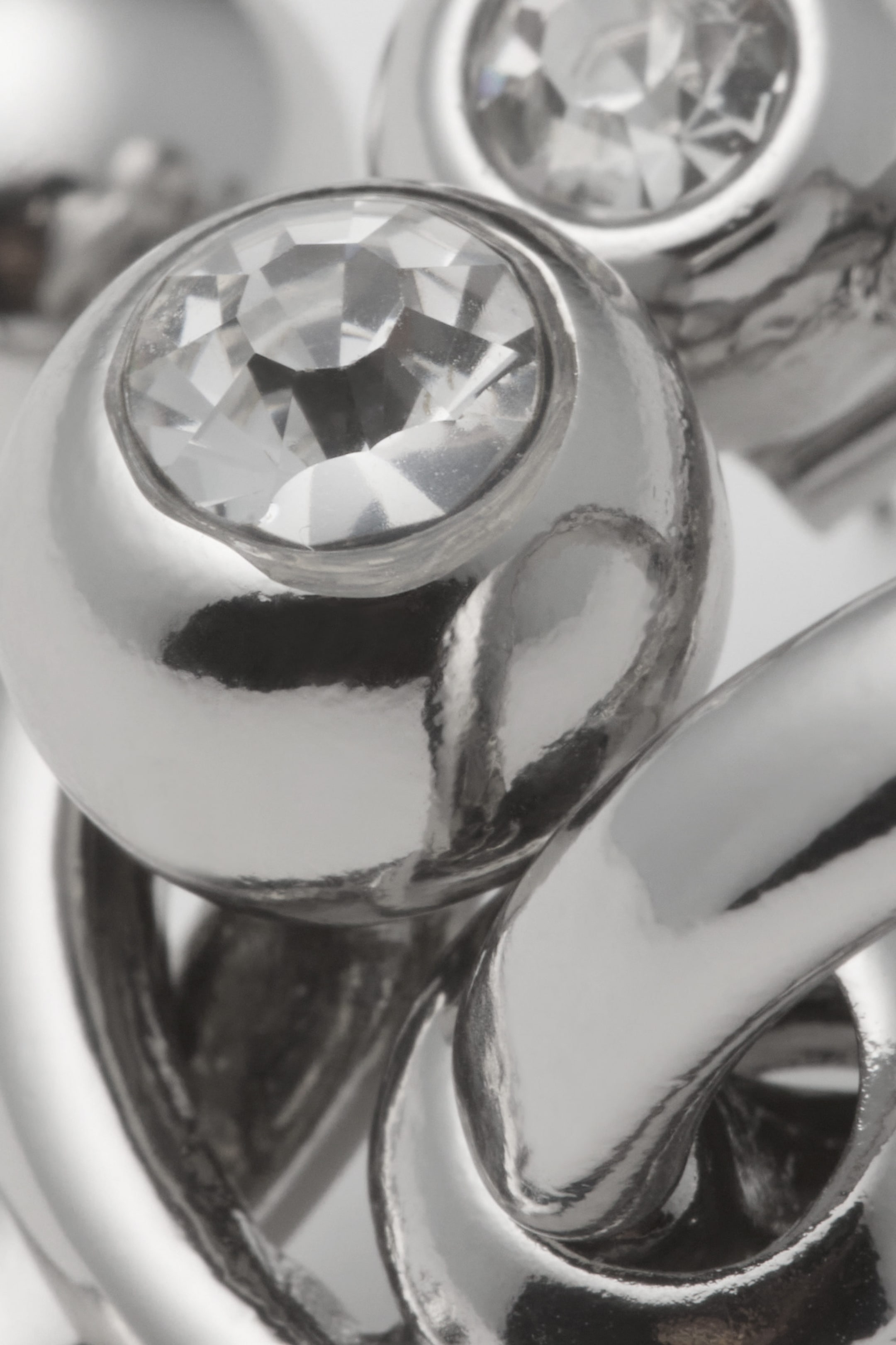 Silver - Mixed Pierce Hoop Earrings - 2