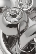 Silver - Mixed Pierce Hoop Earrings - 2