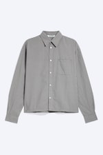 Checked Light Mole - Relaxed Boxy Poplin Shirt - 4