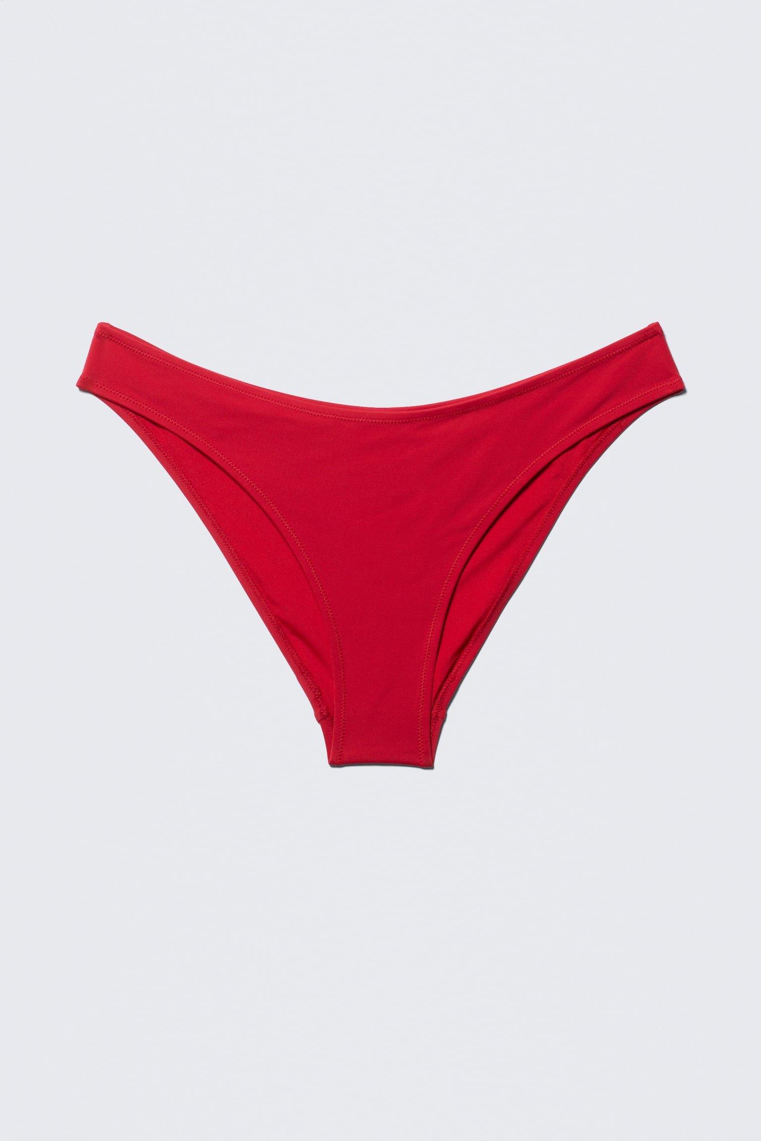 Bikinibroekje met ronde tailleband - Felrood/Donkerbruin/Donkerbruin/Donkerblauw - 2