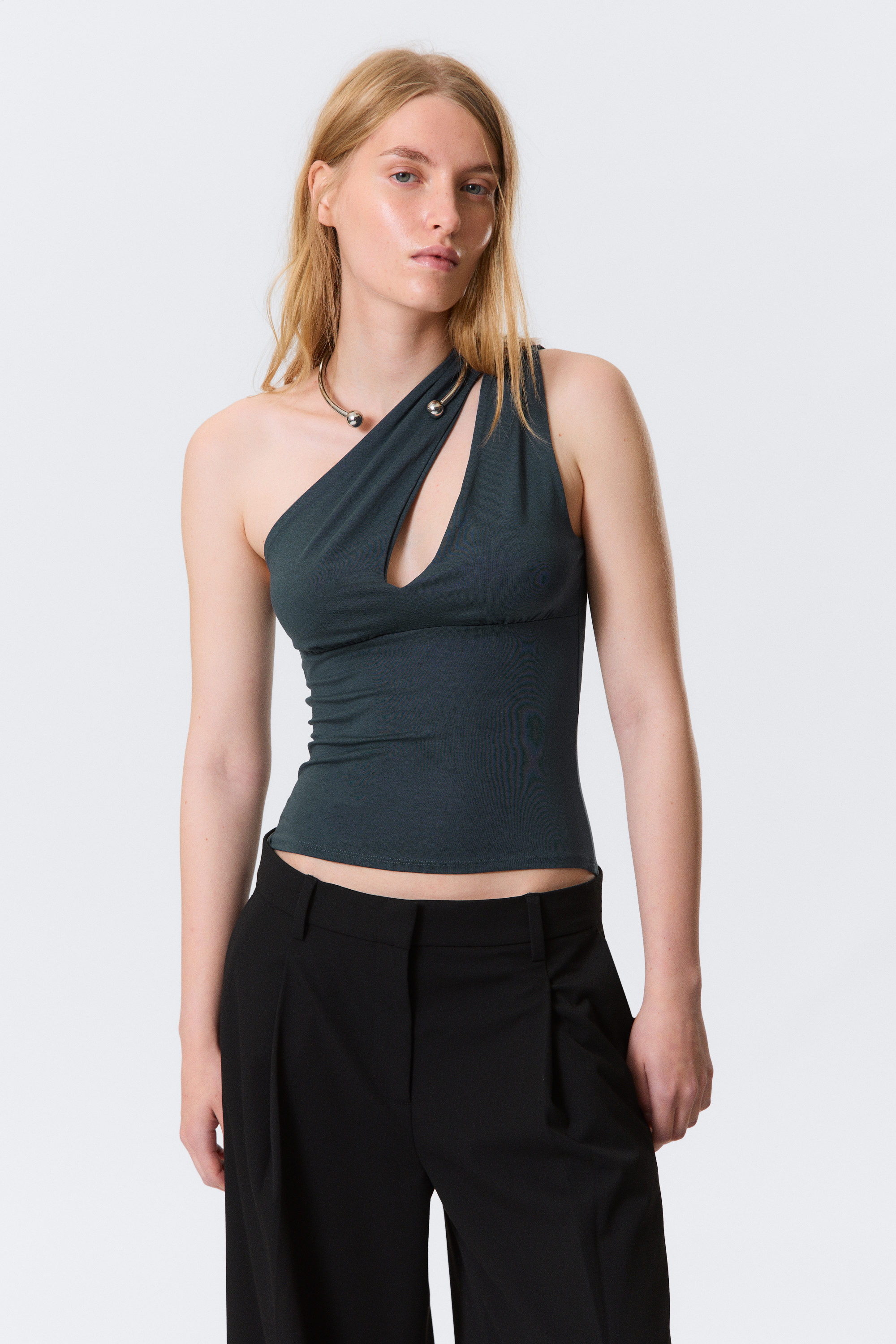 Petrol - One-shoulder cut-out top - 1