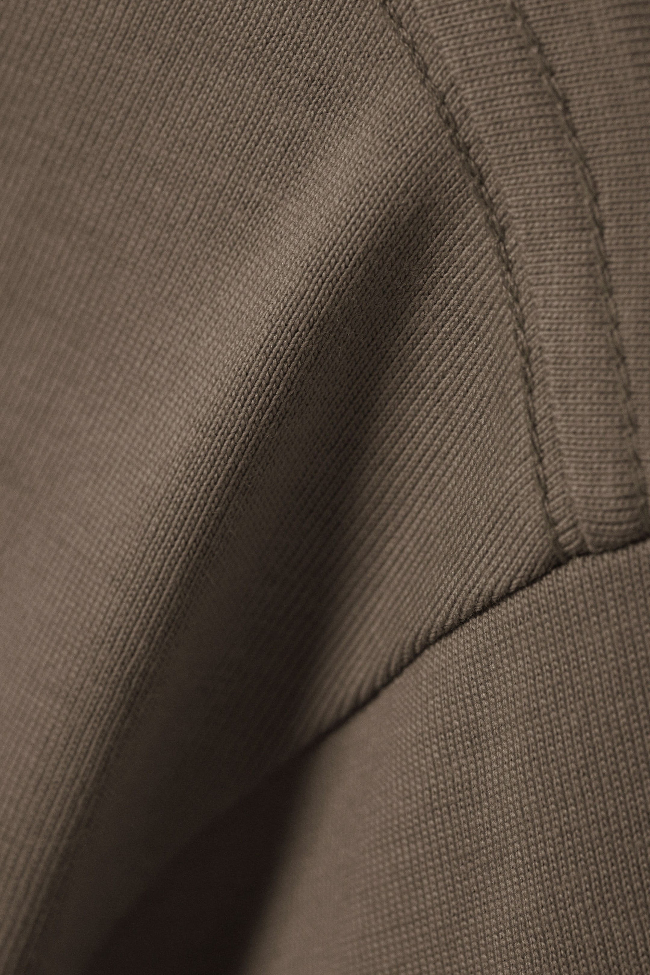 Light Khaki Green - Short Boxy Heavyweight T-shirt - 1