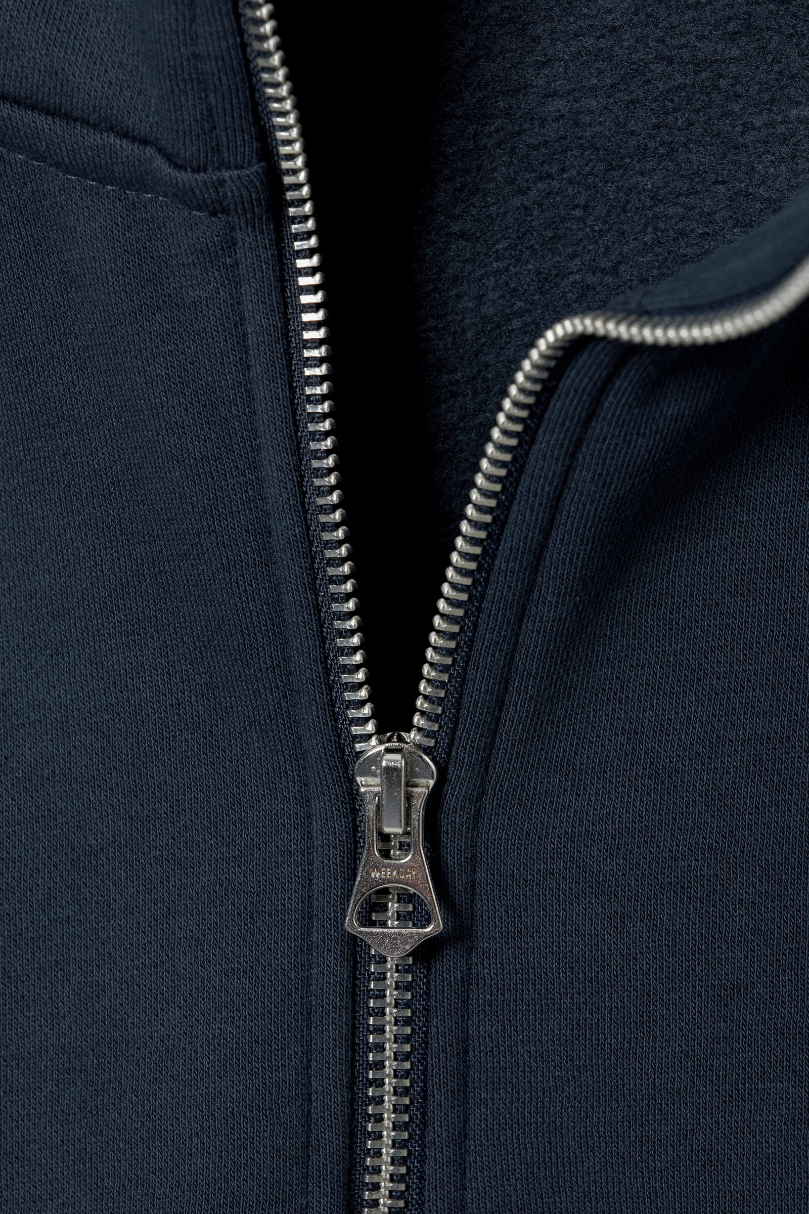 relaxed heavy half zip sweater - Dark Blue | Weekday NO