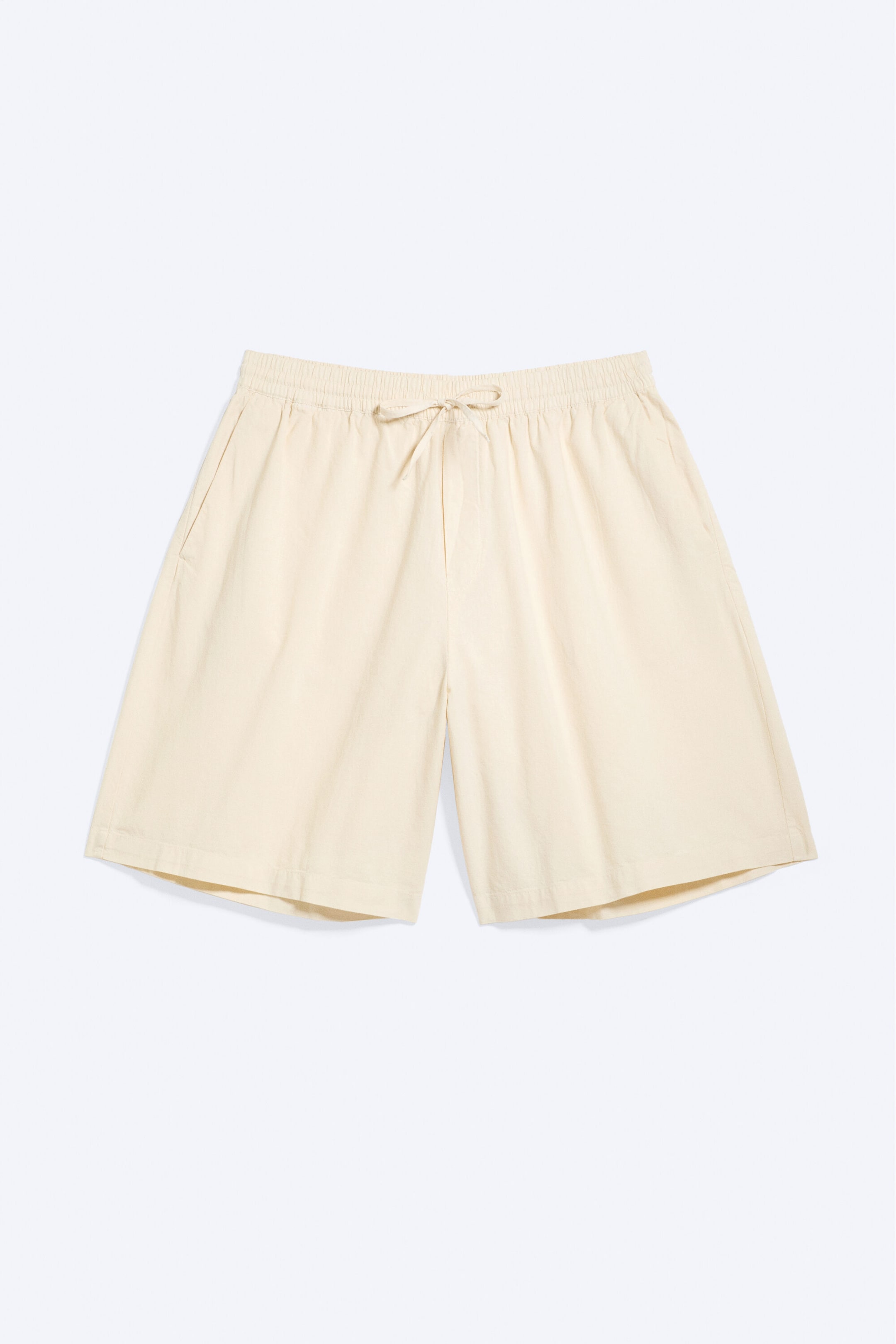 Beige clair - Short en lin mélangé - 1