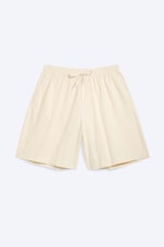 Beige clair - Short en lin mélangé - 0