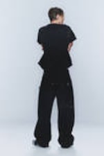 Verblasstes Schwarz - CM x LB Looser Black Crystallised Unisex Jeans - 1
