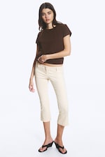 Braun - Mini-T-Shirt in regulärer Passform - 1