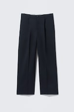 Dark Navy Blue - Uno Loose Suit Trousers - 6