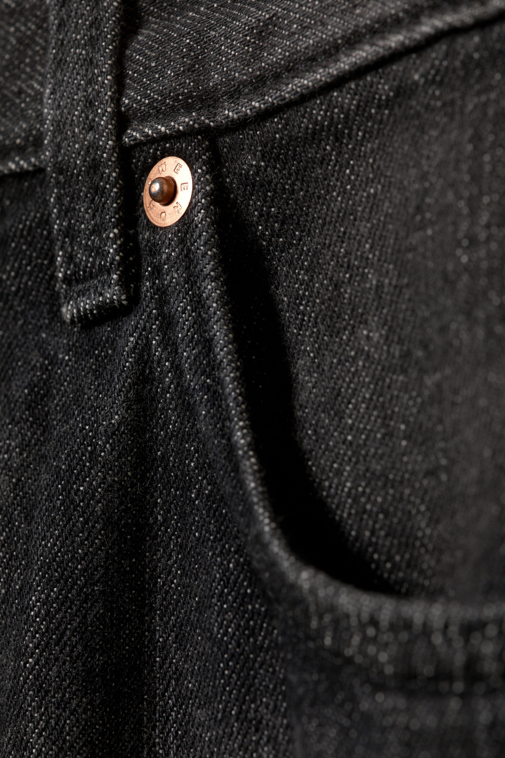 Chelsea Black - Noir - Jean unisexe à jambes larges et taille mi-haute Nebula - 9