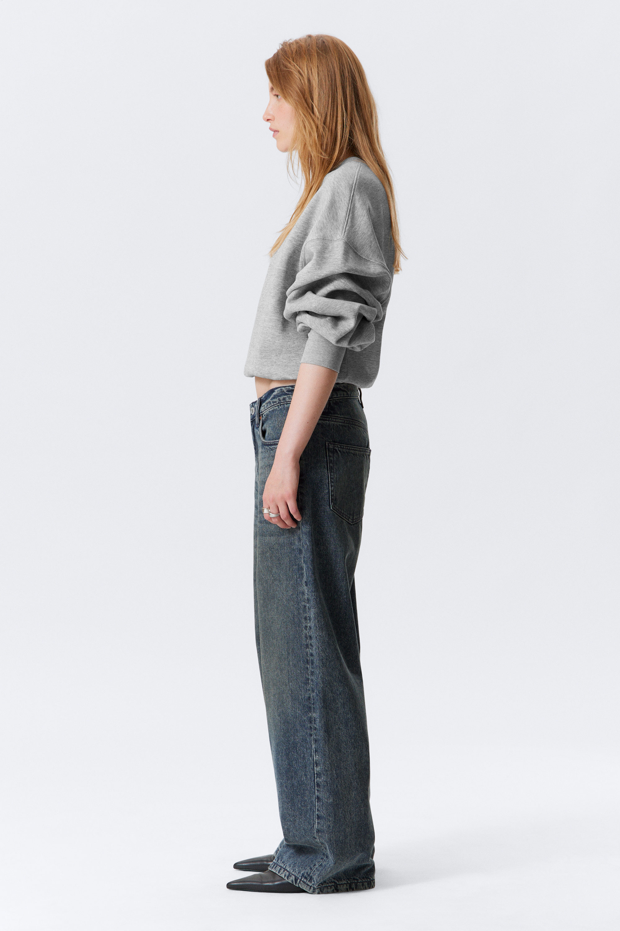 Pandora Blue - Mörkblå - Missy Low Waist Loose Straight Leg Jeans - 2