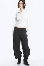 Donkergrijs - Ballonbroek met drawstring - 0
