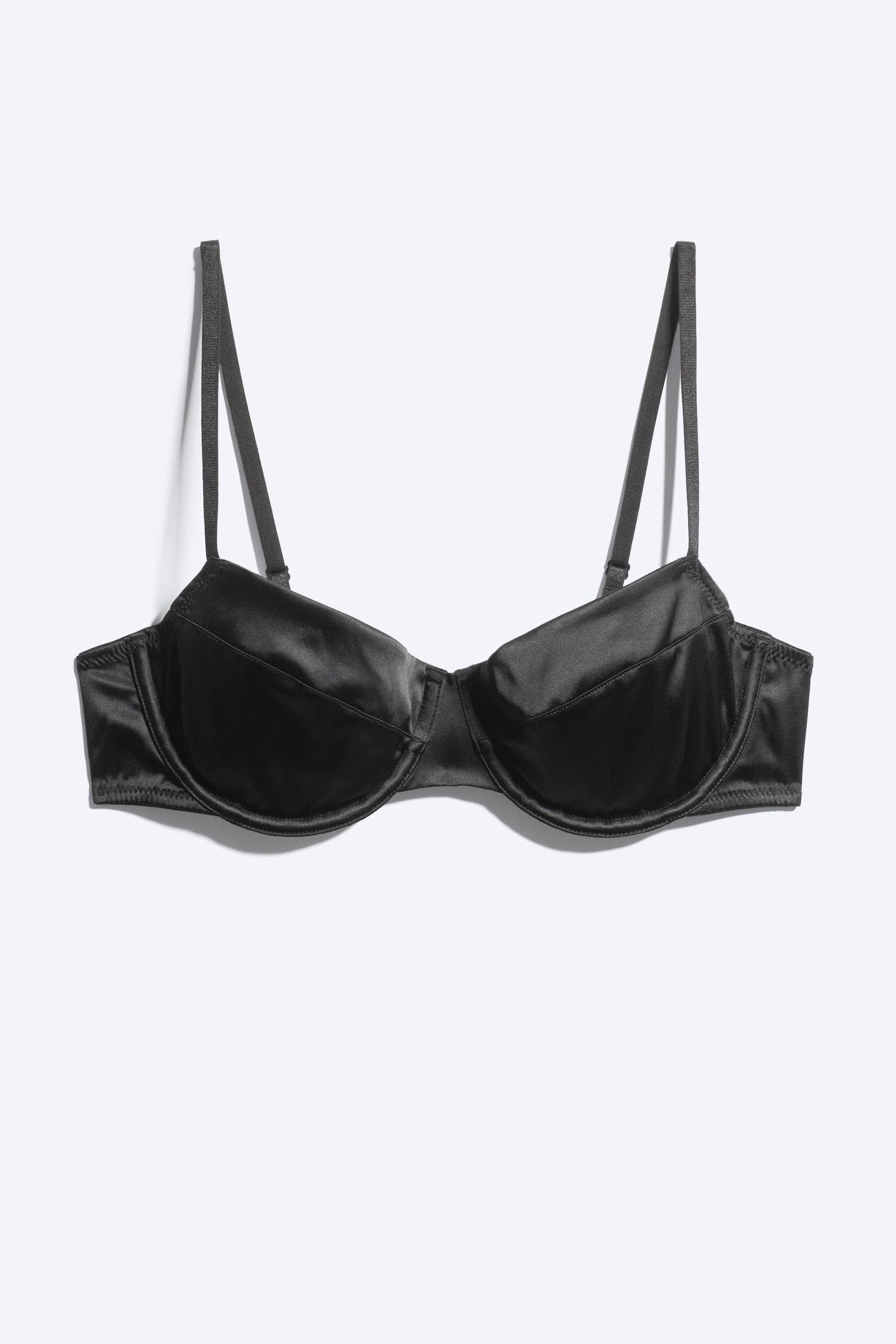 Satin Noir - Soutien-gorge balconnet à armatures - 3