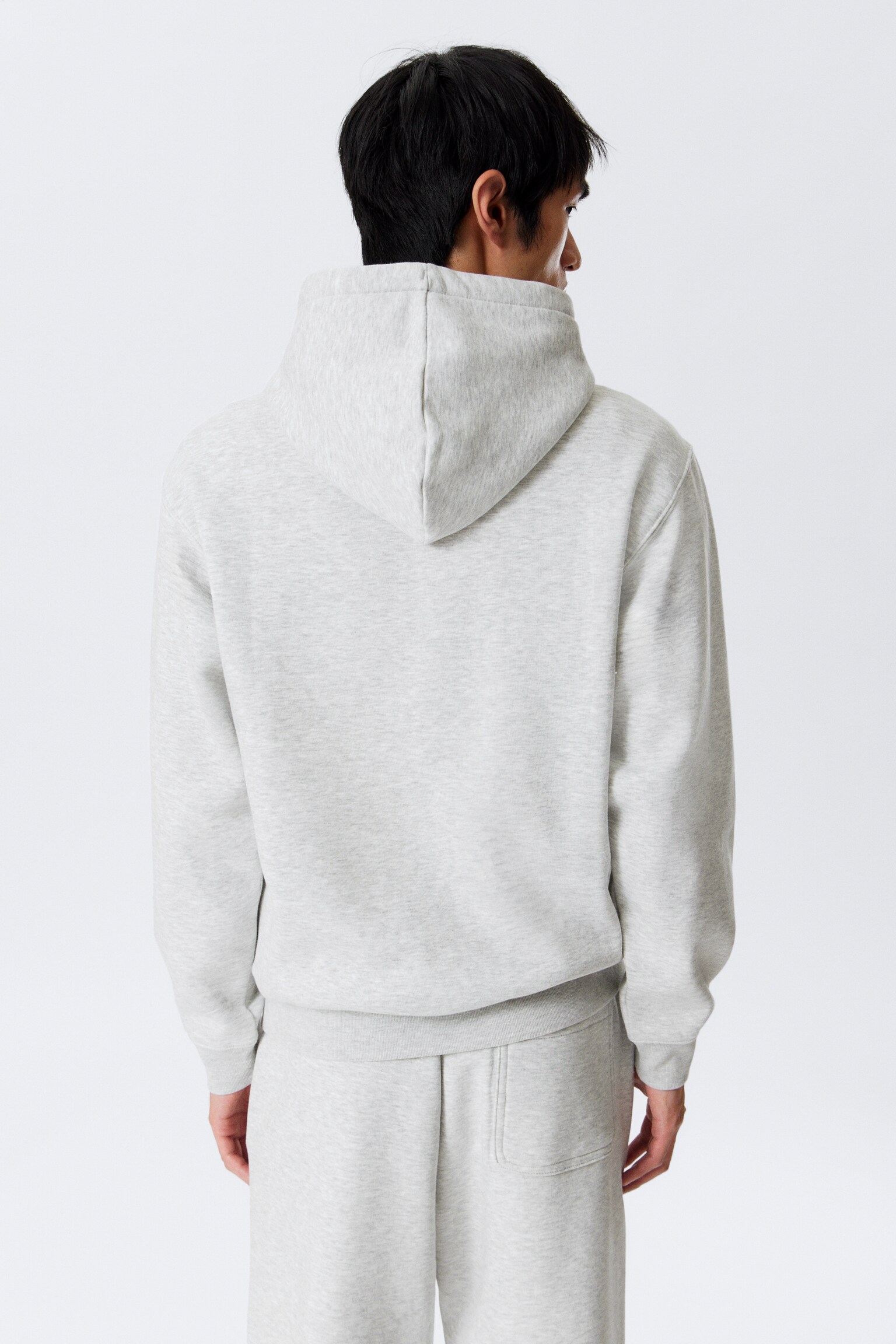 Classic hoodie - Gråmelerad/Svart - 4