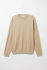 Beige - Oversized-Sweatshirt - 0