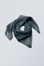 Schmutziges Petrol - Bedrucktes Bandana-Tuch - 0