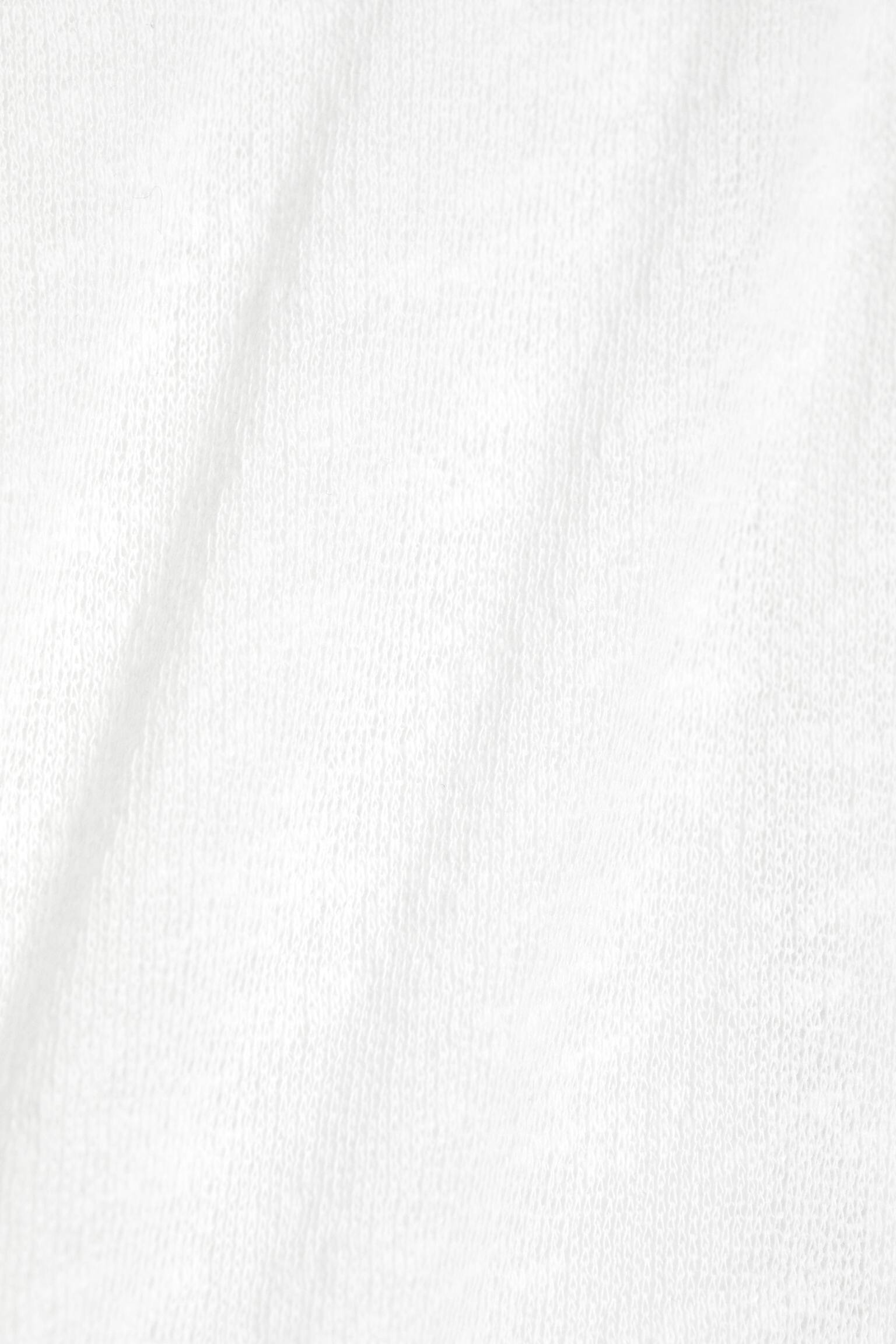 Gonna lunga in cotone a maglia - Bianco/Verde kaki polvere/Nero - 3