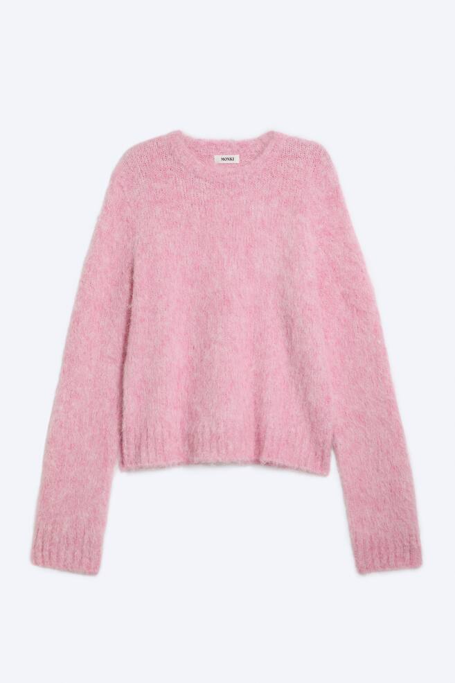 Strickpullover - Pink/Braunes Argylemuster - 1