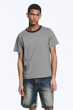 Striped Grey - Classic Boxy T-shirt - 0