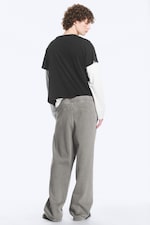 Ausgewaschenes Grau - Jogginghose mit Relaxed Fit - 4