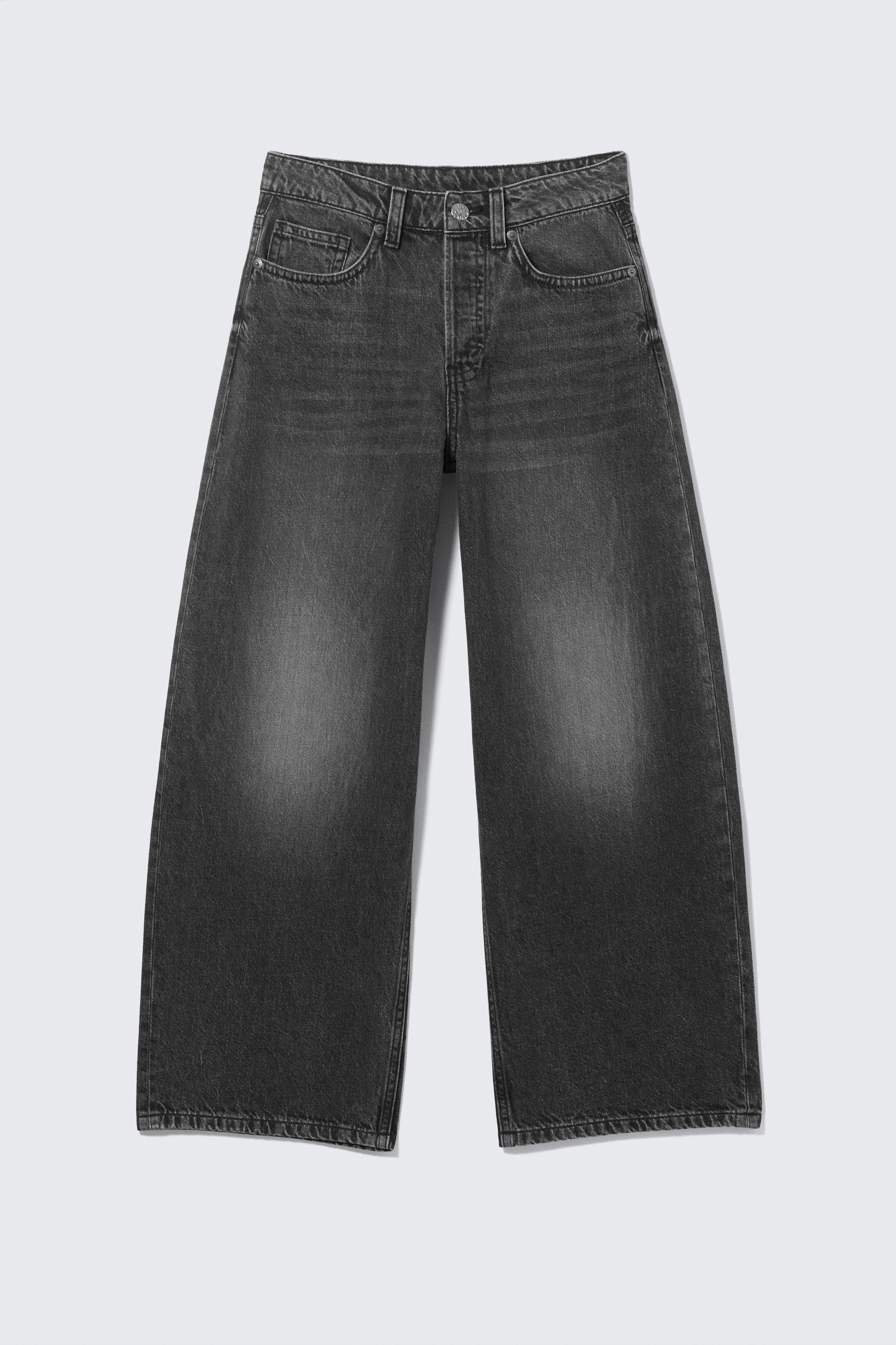 Jeans baggy Peggy a vita bassa - Haunted Black - Nero/Aegean tie dye/Chaos Blue - azzurro