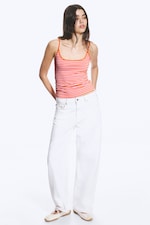 Striped Pink/Orange - Schmal geschnittenes Trägertop - 1