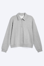 Dimmig Ljus Melange - Sweatshirt med kvartszip - 3