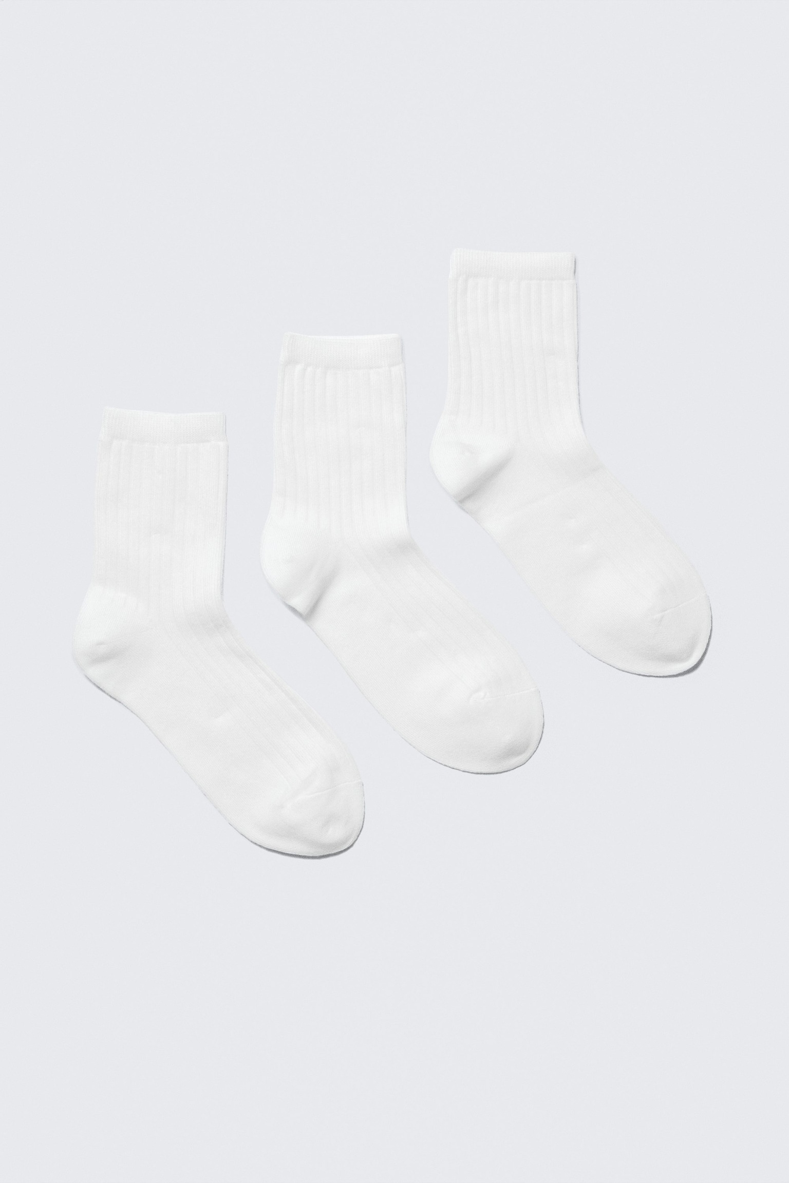 Lot de 3 chaussettes courtes BELLA - 3 x blanche