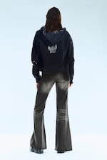 Mustard Black - Black - FLARE LOW RISE FLARED SKINNY JEANS - 3