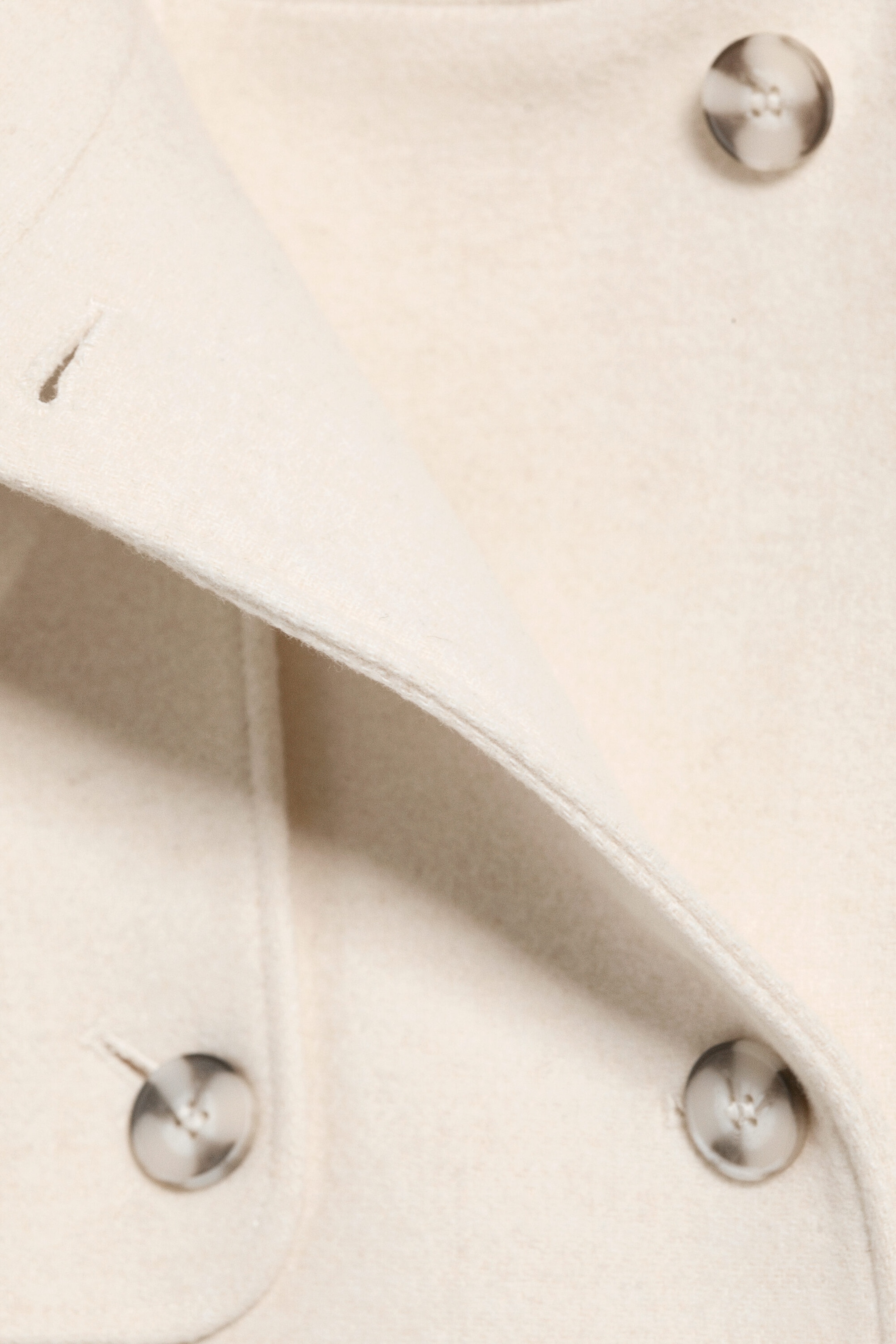 Dusty White - Funnel neck jacket - 2