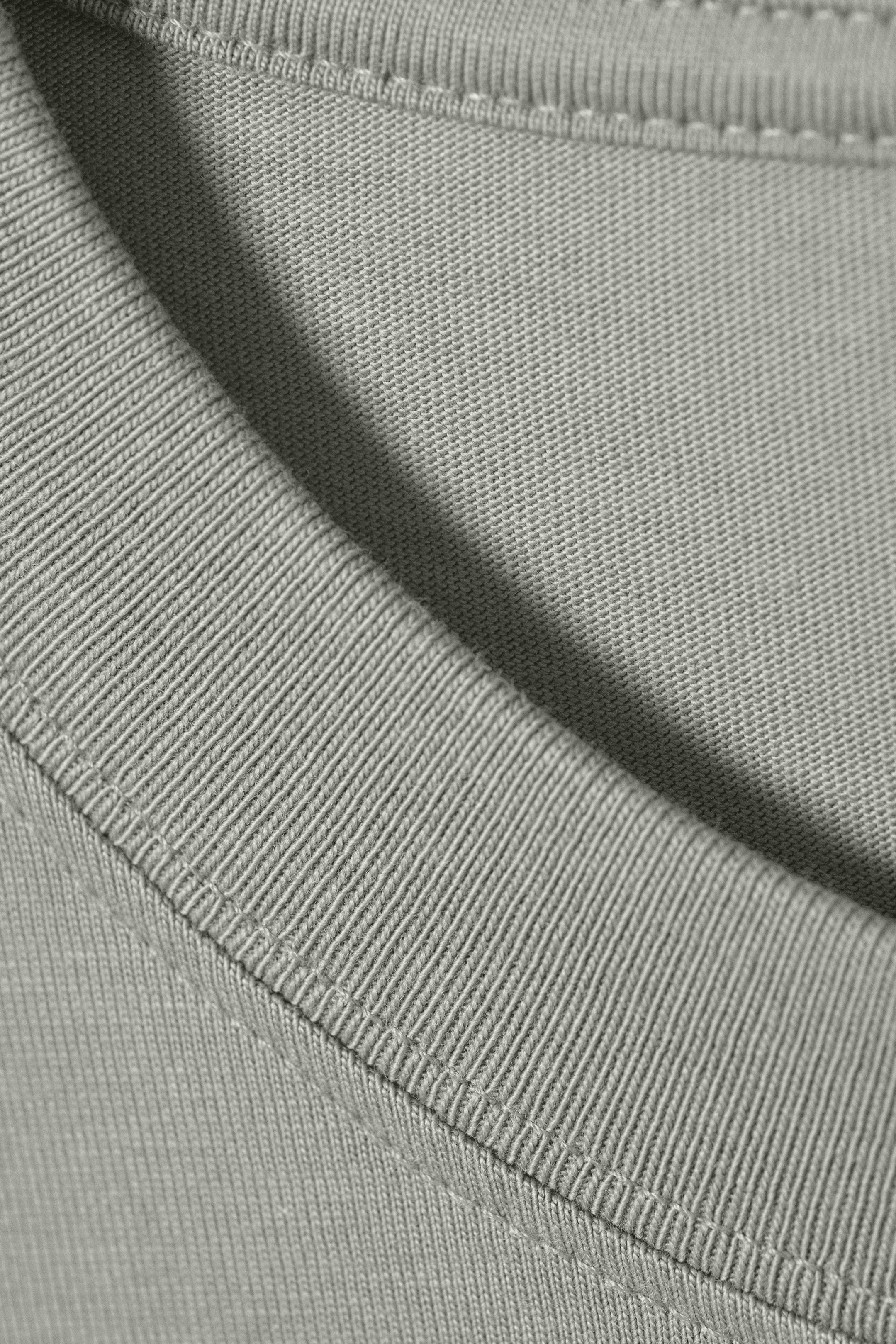 Grey - Oversized Heavyweight T-shirt - 1