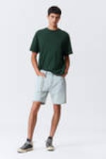 Dunkelgrün - Schweres Oversized-T-Shirt - 1