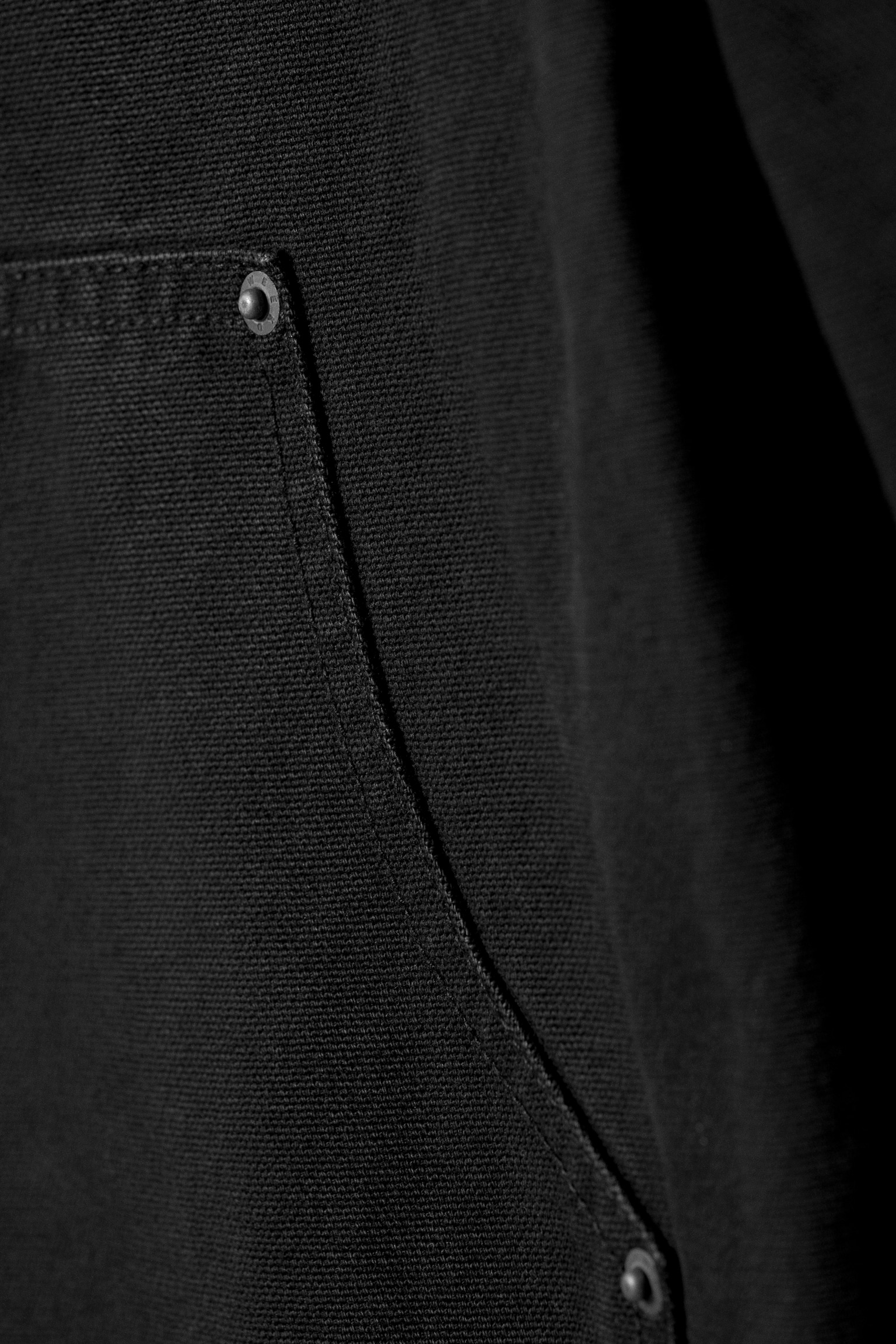 Weit geschnittene Workwear-Hose mit niedrigem Bund - Schwarz/Verwaschenes Grün - 3