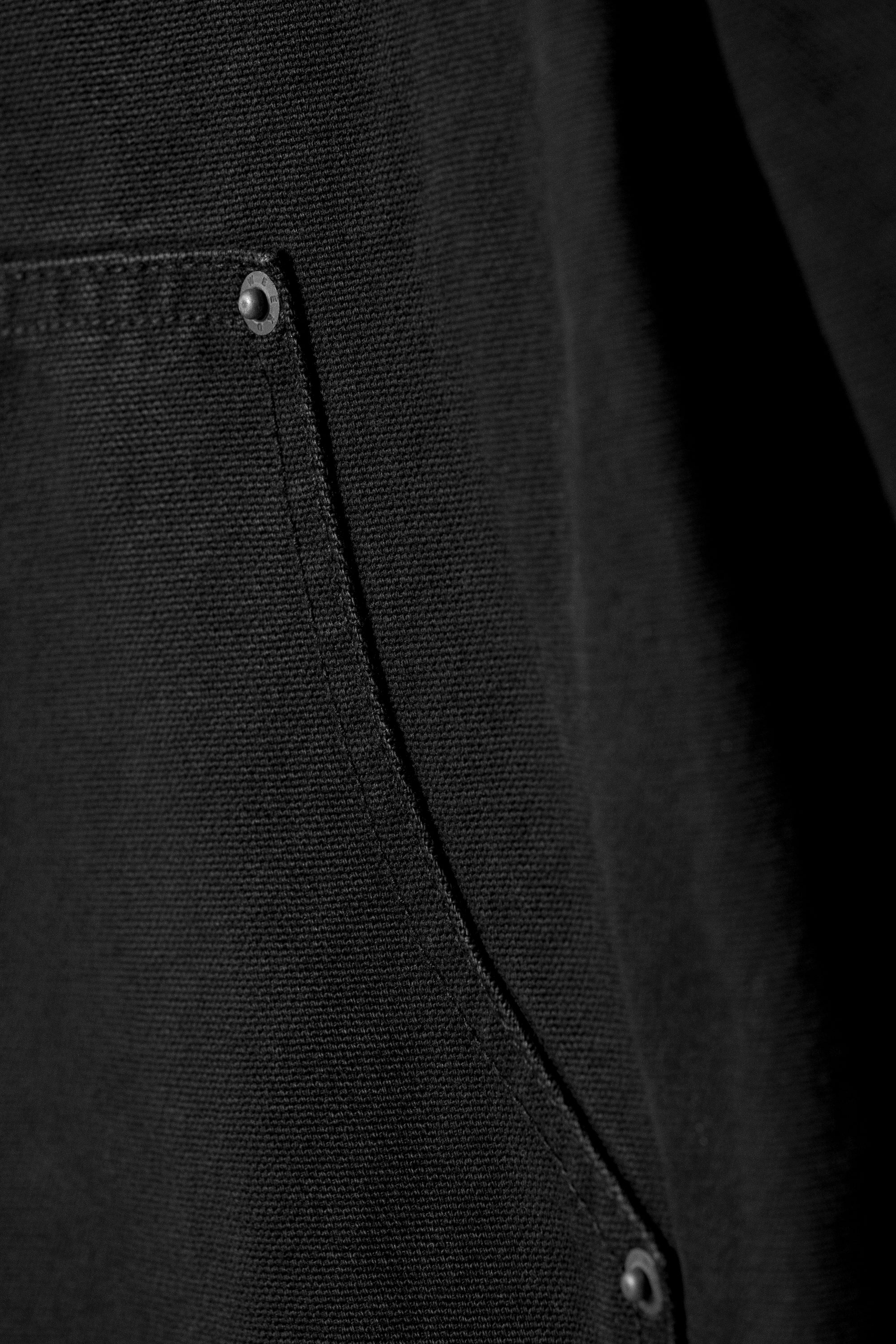 Black - Low Rise Loose Fit Workwear Trousers - 4
