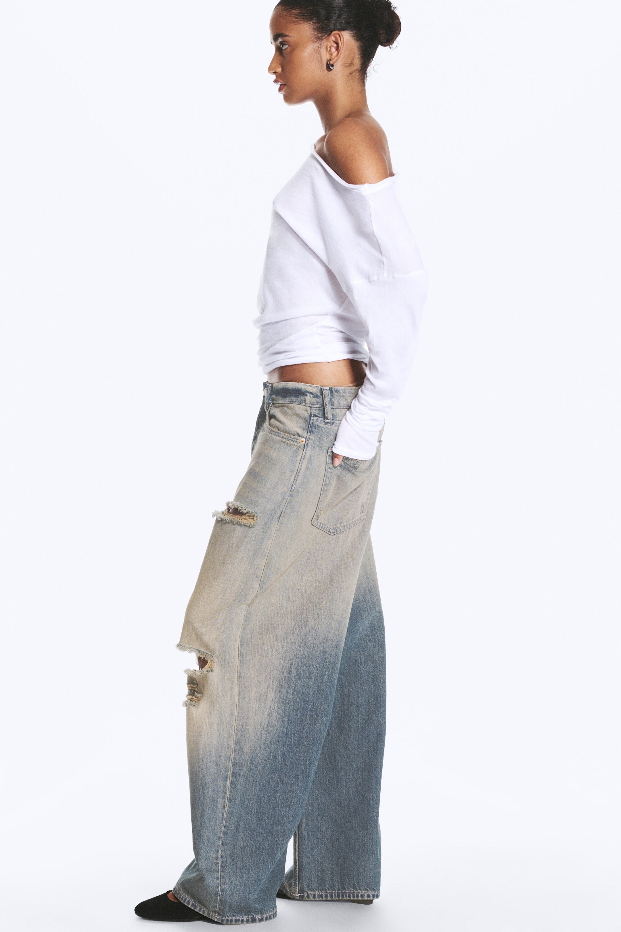 Starfish Blue - Mittelblau - Andromeda Low Waist Loose Baggy Jeans - 3