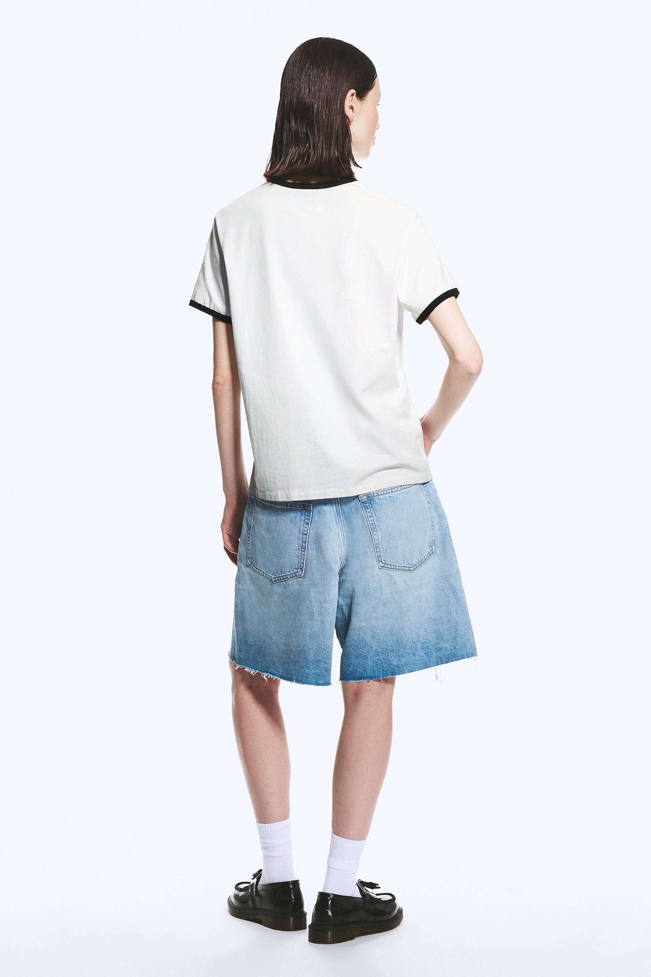 White - TOFFS Slim Fit Football Tee - 3