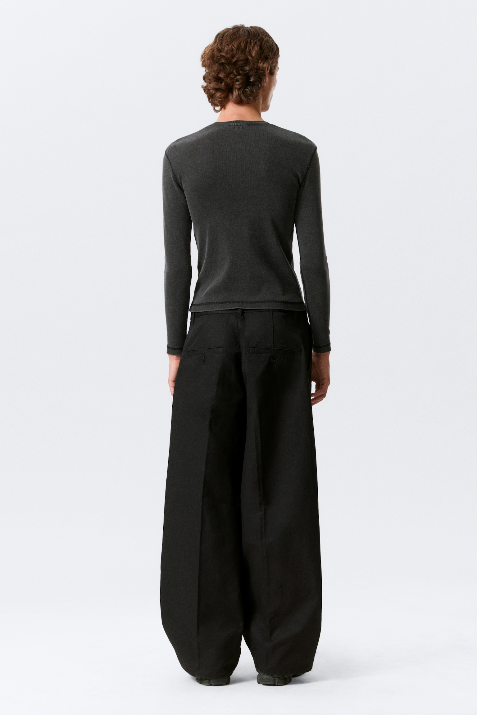 Pantaloni chino Emil Loose Fit - Nero/Marrone scuro - 5