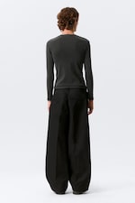 Black - Emil Loose Fit Chino Trousers - 3