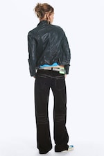 Whiskers Black - Black - Messy Low Rise Regular Straight Jeans - 4