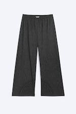Schwarz gestreift - Pull-on-Anzughose mit niedrigem Bund - 4