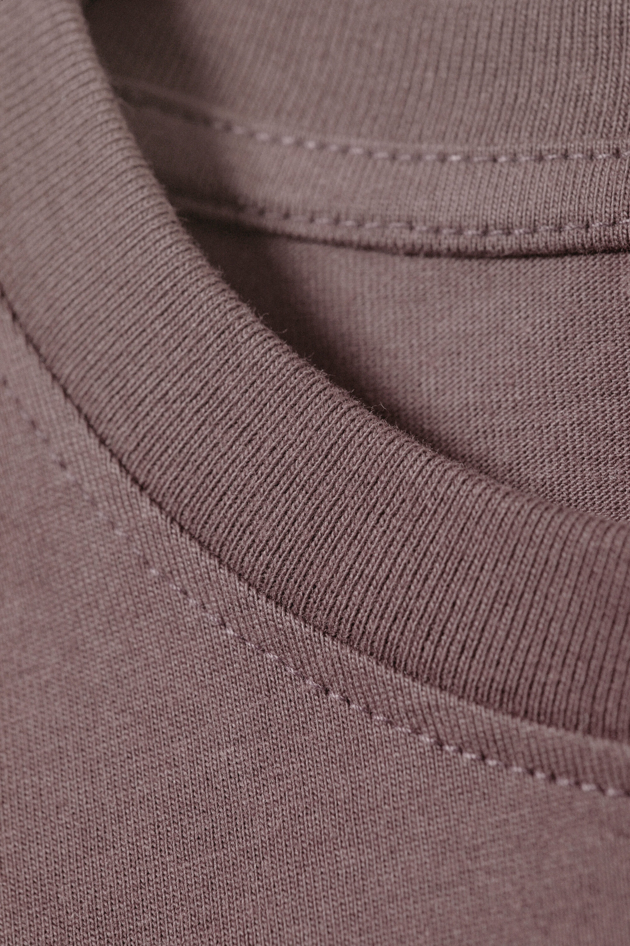 Burgundy - Relaxed Boxy Cotton T-shirt - 5