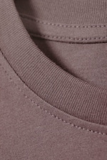 Burgundy - Relaxed Boxy Cotton T-shirt - 5