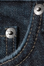 Deep Sea Blue - Dark Blue - Laika Mid Rise Regular Straight Leg Jeans - 6