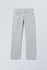 Arktisblau - Arrow Low Waist Regular Straight Leg Jeans - 0