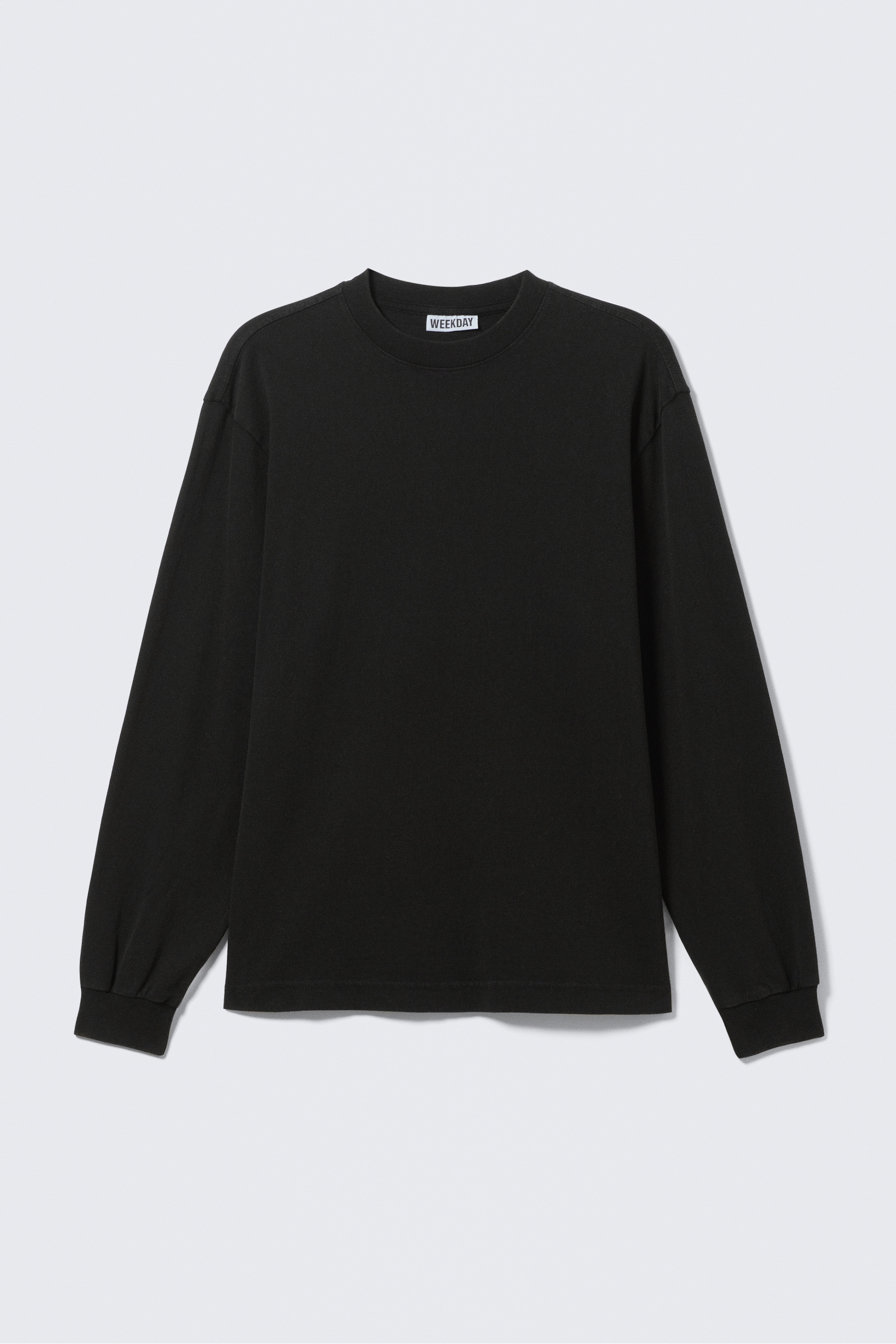 Ver imagen más grande: Camiseta de algodón de corte holgado y manga larga - Negro - HOMBRE | H&M ES 4