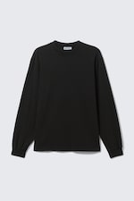 Black - Relaxed Long-Sleeved T-shirt - 3
