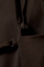 Dark Brown - Mini Suiting Dress - 2