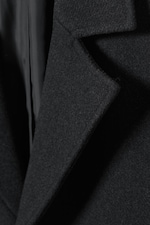 Dark Grey - Armond Oversized Wool Coat - 1