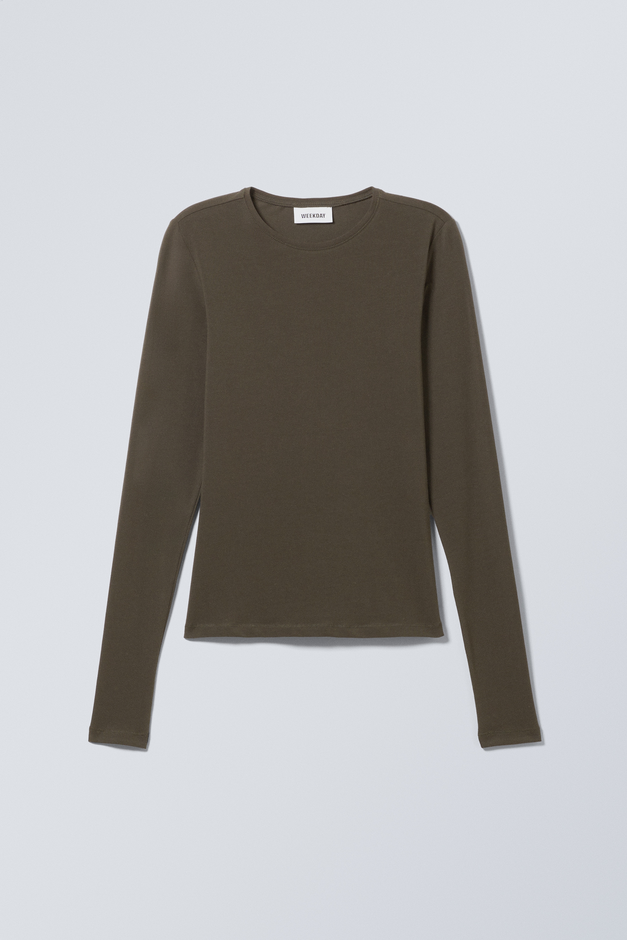 Ver imagem maior: Mangas compridas com corte justo - Dark Khaki Green - SENHORA | H&M PT 1